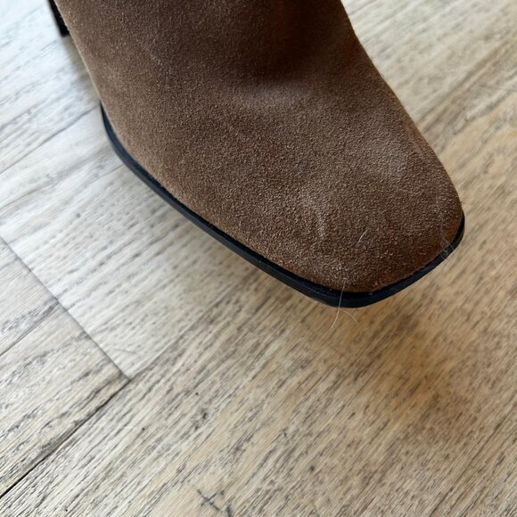 Zara Knee High Light Brown Slouchy Boots - Picture 5 of 8